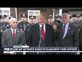 Trump attends wake of slain New York officer