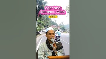 Agar bisa bertemu Allah #cute