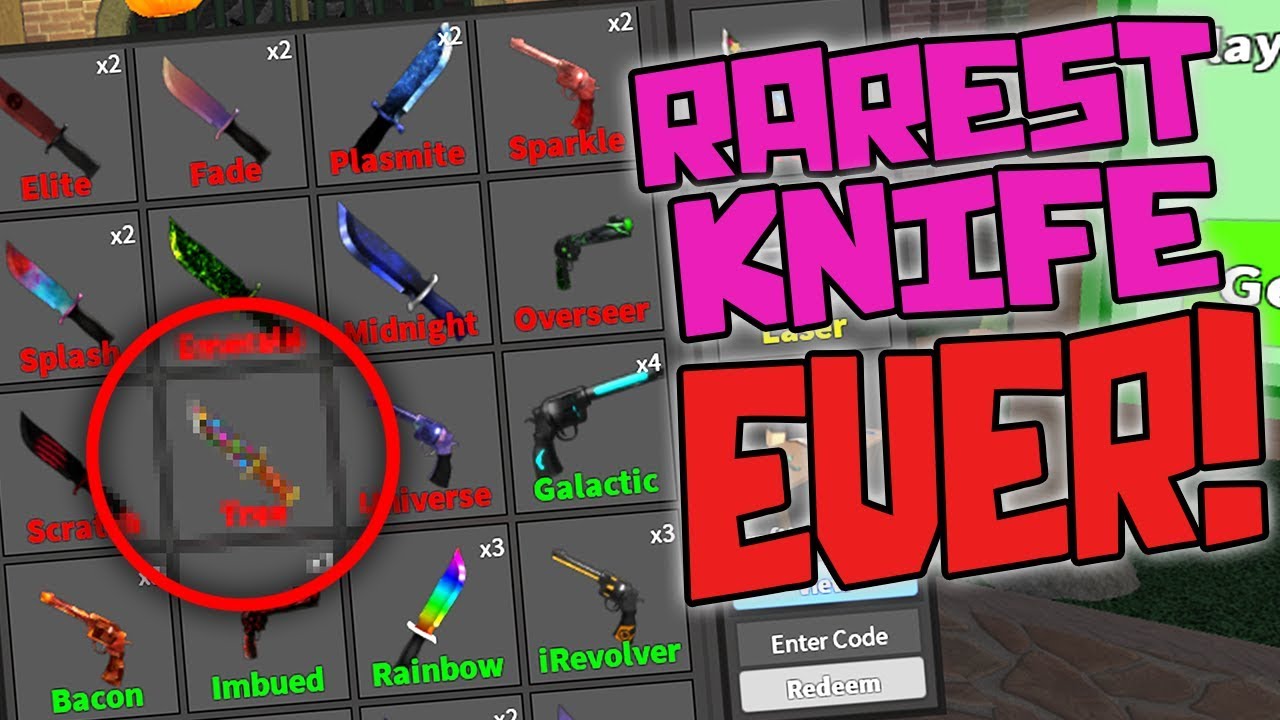 WATCH as I talk about how I WAS TRADED THE RAREST KNIFE in ROBLOX MURDER MY...