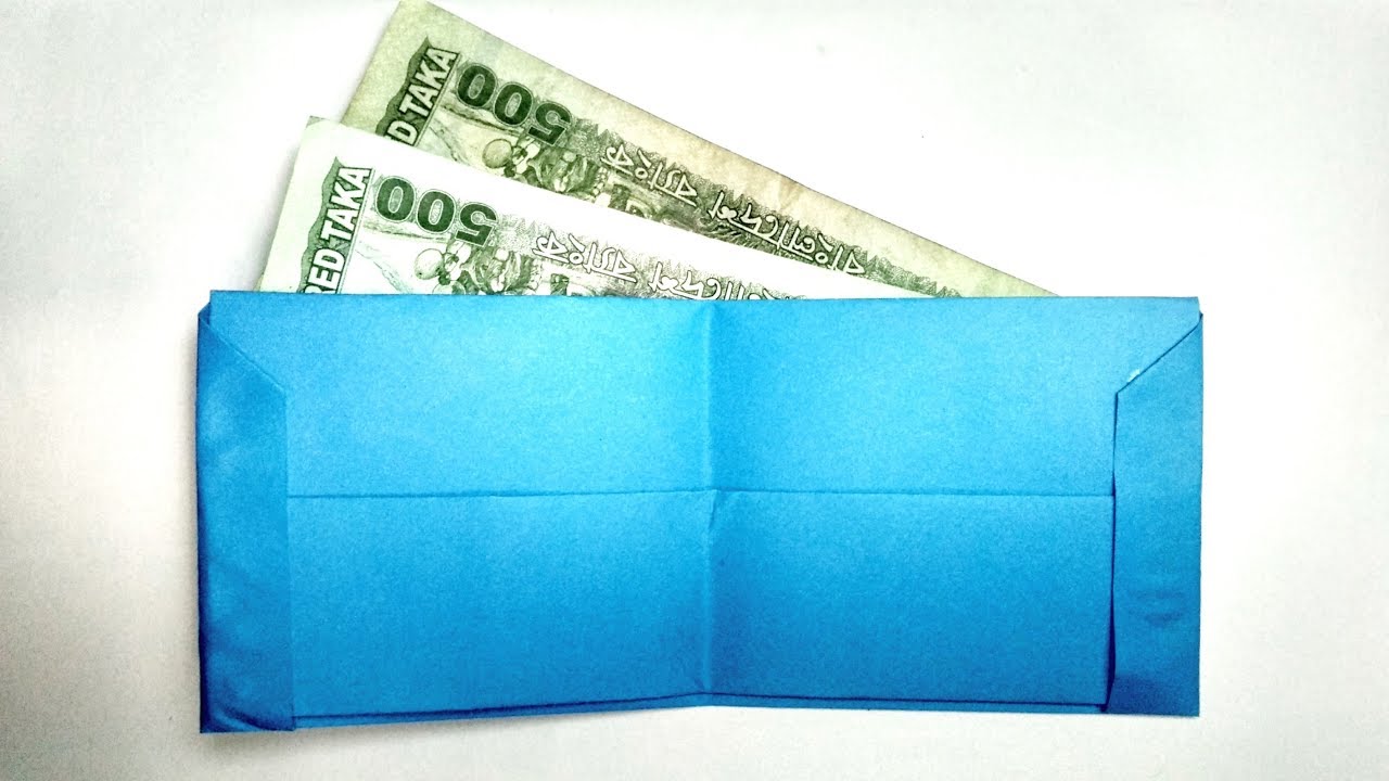 How to Make a Paper Wallet || Easy Origami Wallet Tutorial For Kids ...