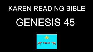Reading KAREN Bible Genesis 45