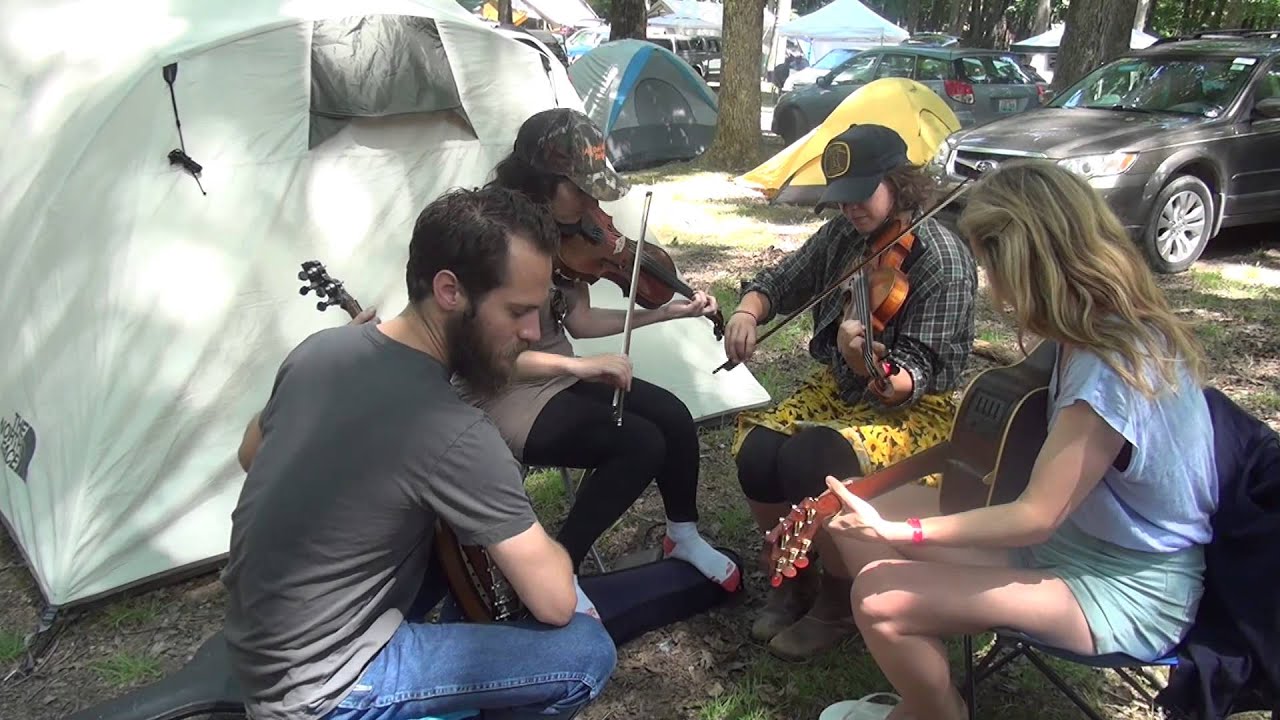 Clifftop 2015 Camp Jam Clips 7 Appalachian String Band Music