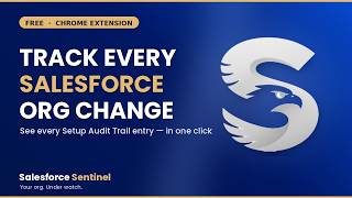 Salesforce Sentinel — Track Every Setup Change Across All Your Orgs (Chrome Extension Demo)