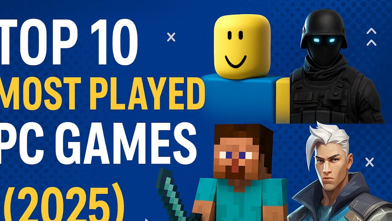 Top 10 Most Played PC Games in the World (2025) - YouTube