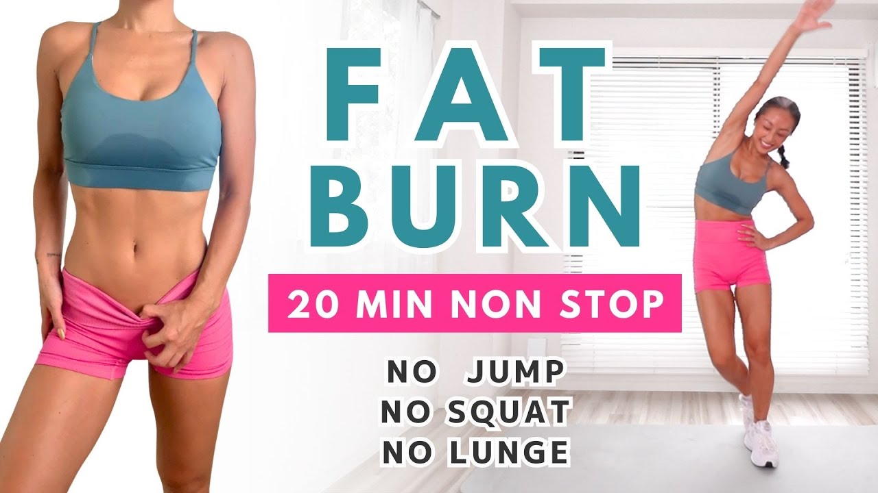 FAT BURN 20 MIN NON STOP / No jump, No squat, No lunges