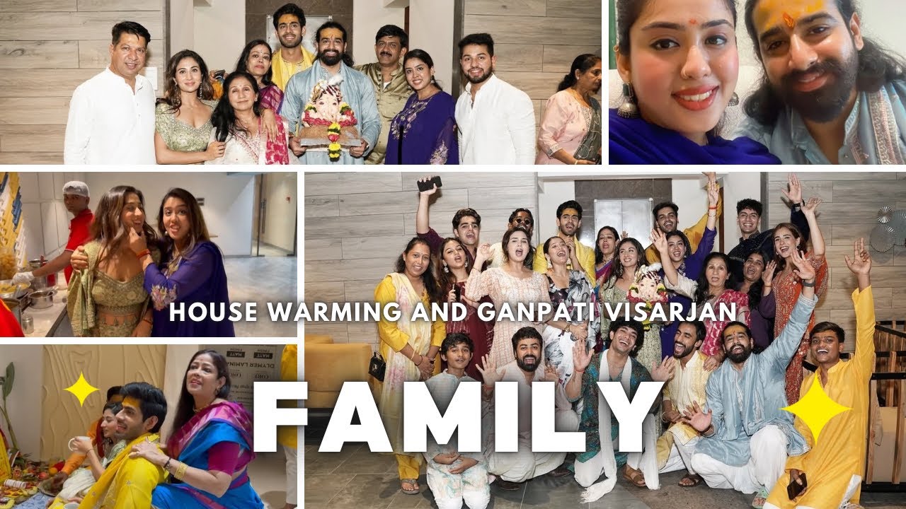 House warming party and Ganpati visarjan🙏 |Shiwangi Jaiswal Purohit|