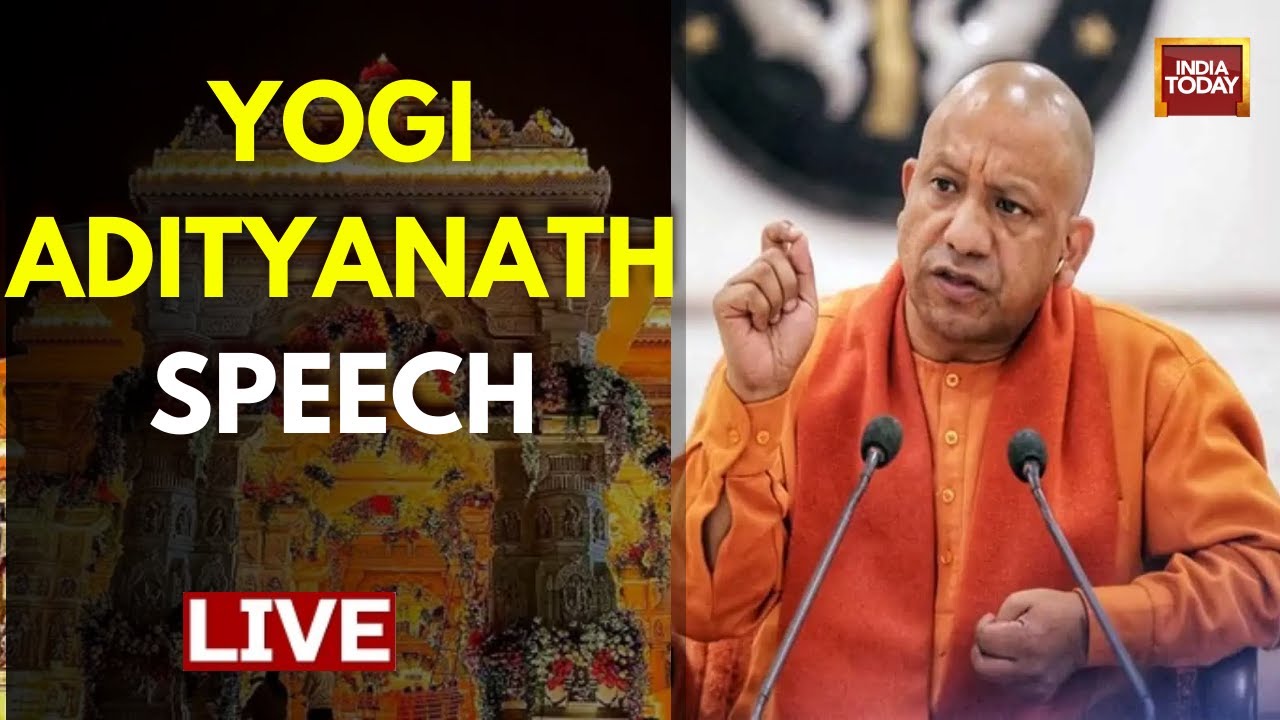 Yogi Adityanath Speech LIVE On Ram Mandir | Ram Mandir Inauguration ...