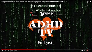 SynthWave Coding Music 1 hour 4K Matrix Rain with ASMR Rain ft. #WhiteBat SynthWave 🅐🅓🅗🅓 🅣🅥 🅟ⓞⓓ🅒ⓐⓢⓣⓢ