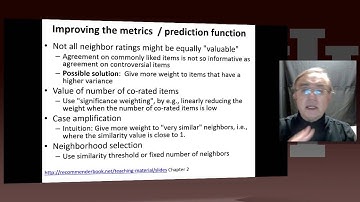 Big Data Course-Spring Unit 16: Lesson 7: User-based nearest-neighbor collaborative filtering II