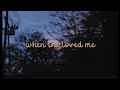 Katelyn lapid  when she loved me lyrics cover