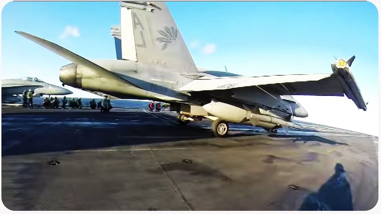 crashes on air VFA-87 Jet Check POV | Life On An Aircraft Carrier