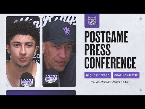 Nique Clifford & Coach Christie | Postgame Interviews 3.1.26