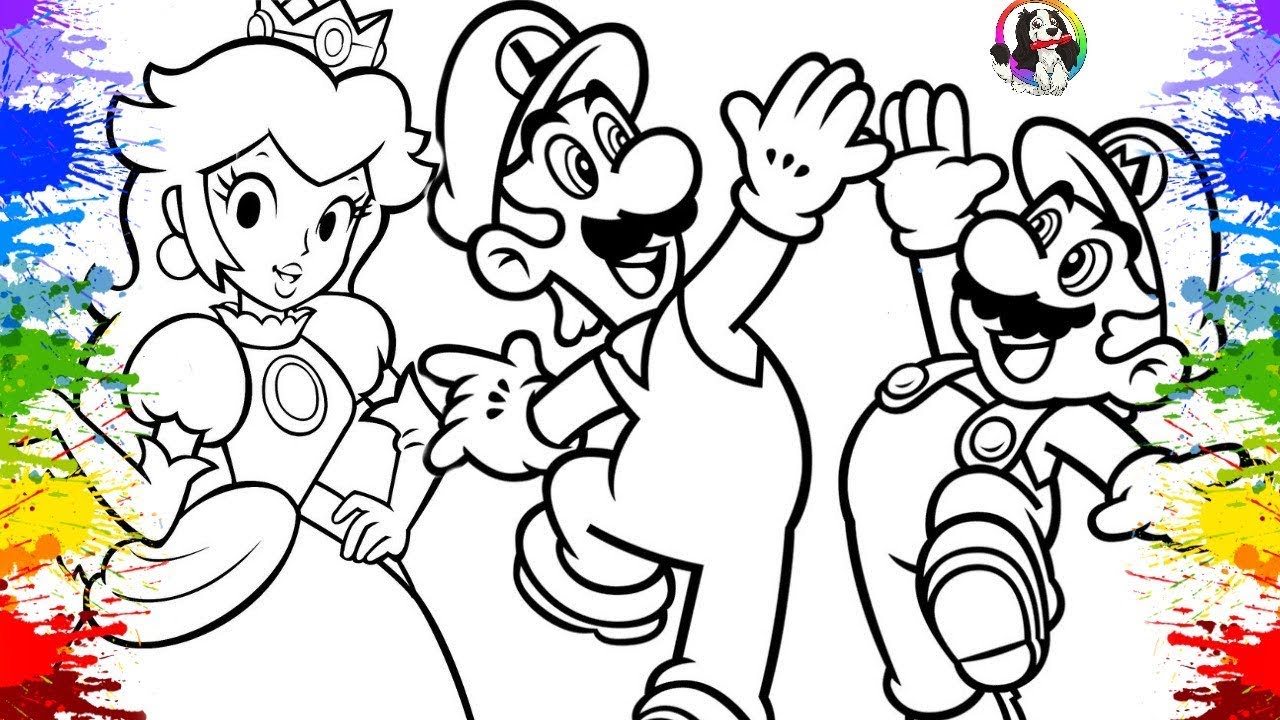 Pintura Super Mario Odyssey Gameplay | Super Mario Luigi Peach Nintendo ...