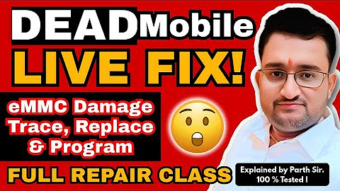 🔥 DEAD Mobile LIVE FIX! eMMC Damage Trace, Replace & Program | Full Repair Class @PJ7Tech 