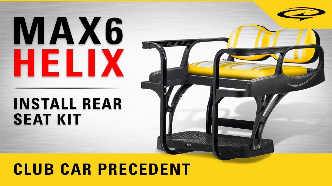 Club Car DS DoubleTake MAX 6 Helix Rear Seat Kit, Deluxe Clubhouse