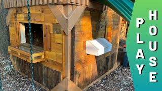 I Built My Kids a Playhouse With 90% UPCYCLED Materials
