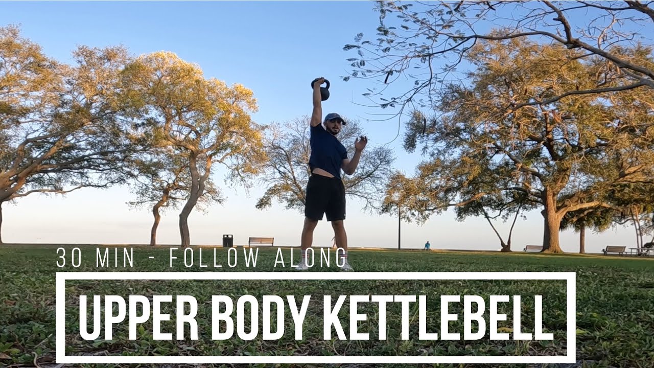 30 min. Upper Body Strength Workout | Single Kettlebell & Follow Along