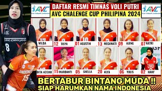 MEGAWATI RESMI GABUNG !! INILAH DAFTAR RESMI 14 PEMAIN VOLI PUTRI INDONESIA AVC CHALENGGE CUP 2024