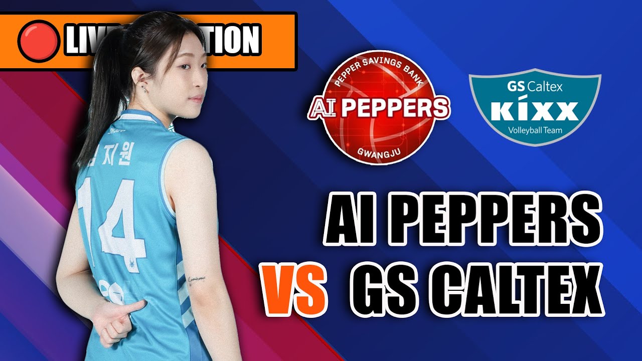 🔴AI PEPPERS VS GS CALTEX, KOREA V-LEAGUE LIVE REACTION