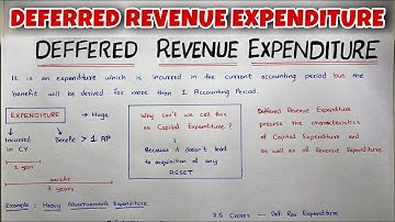 Deferred Revenue Expenditure EXPLAINED - By Saheb Academy