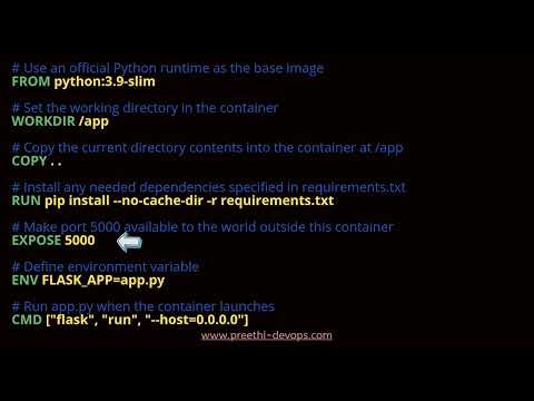 Create a Dockerfile for a Python Flask application