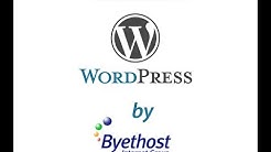 installing WordPress by using byet.host for beginners( simple )