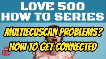 MULTIECUSCAN CONNECTION PROBLEMS? This is the most likely reason