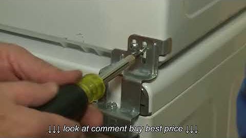 Easy installation of washer dryer stacking kit