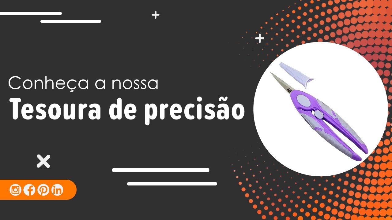 Capa do vídeo Tesoura de Precisão Ponta Fina Cabo Soft 17CM Marpax
