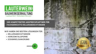 Nachträgliche Kellerabdichtung Von Innen Gegen Nasse Wände Lauterwein Bauwerkserhaltung Gmbh