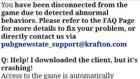 Solve error login problem pubg new state