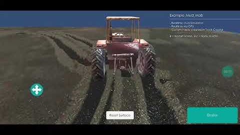 Unity Mesh Tracker v1.3 Mud Tracks running on Android (Samsung A10)