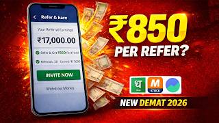 New Demat Account Refer & Earn Apps 🤩| Every Refer Up To ₹850? 💸 screenshot 5