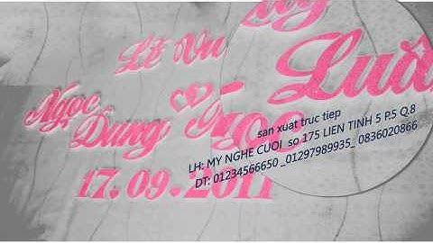 CẮT CHỮ MỐP - CẮT CHỮ XỐP - TRANG TRÍ ĐÁM CƯỚI