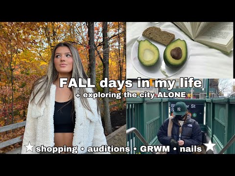 exploring a new city ALONE ( Toronto, Fall pics, Shopping Auditions )