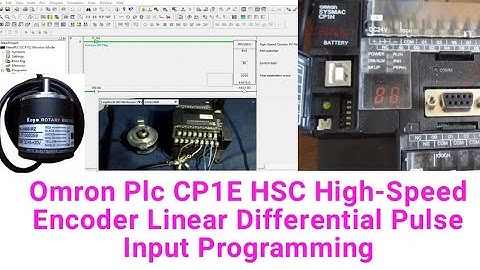 Omron Plc CP1E HSC High-Speed Encoder Linear Differential Pulse Input Programming