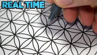 Drawing the Flower of Life in Real Time | Sacred Geometry Drawing