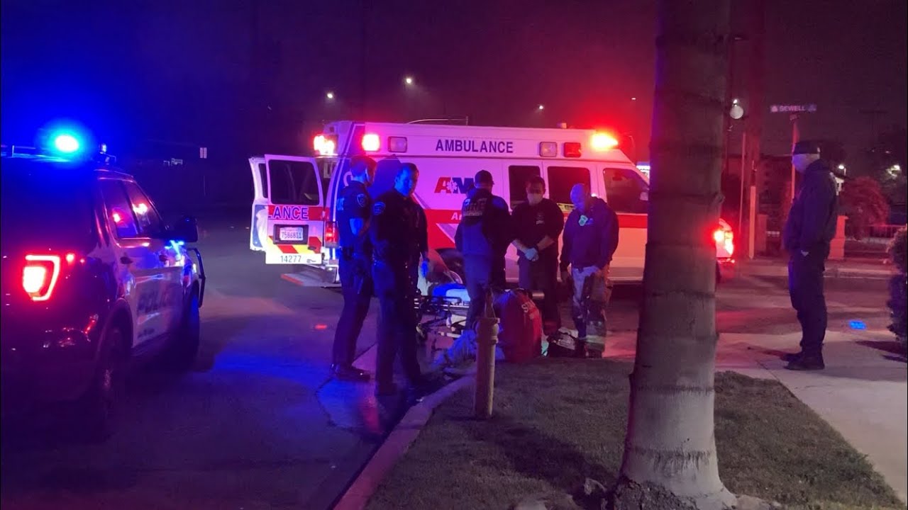 MAN TAKEN TO HOSPITAL 🏥 AFTER TALKING 2 COPS 🚔 IN FONTANA 🚨 - YouTube