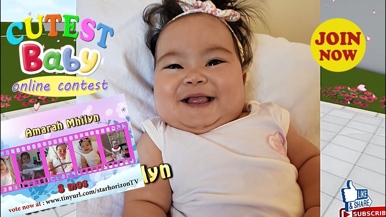 Cutest Baby Online Contest Vote for Amarah Mhilyn YouTube