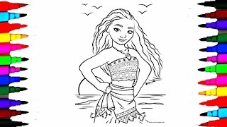 Coloring Pages Disney Princess Of The Pacific MOANA Coloring Book s For Children
