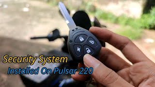 Security Alarm Installed On Pulsar 220F | Peter Vlogs Tamil