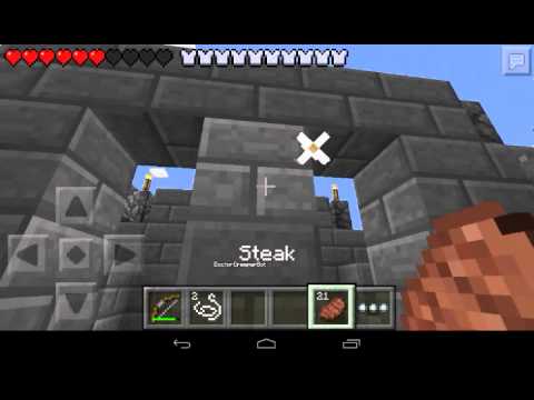 MCPE Bow Fight! - YouTube
