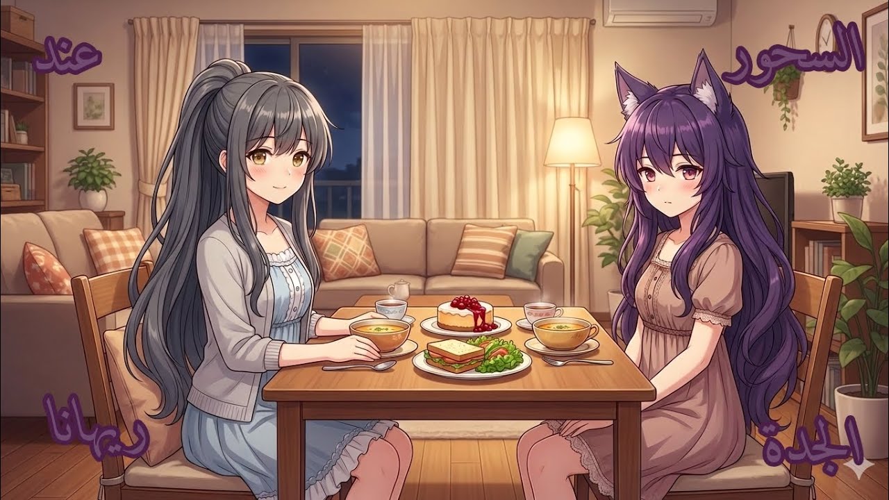 حلقة خارج سياق اليوميات // السحور عند الجدة ريهانا \\ يوميات لورين الرمضانية ❤️💔💓🌙🌙