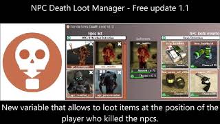 Free update of the Gmod script : NPC Death Loot Manager 1.1