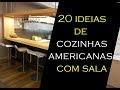 20 IDEIAS DE COZINHA AMERICANA PEQUENA COM SALA DE ESTAR E JANTAR