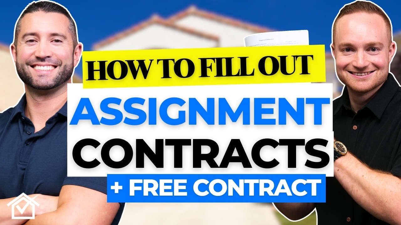 How To Fill Out An Assignment Contract For Wholesale Real Estate! - YouTube