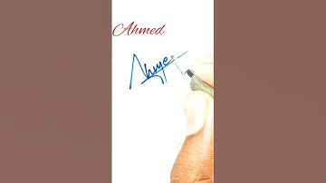 Ahmed name signature style design #signature #calligraphy #art #ahmed