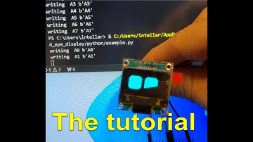 Animated eyes on oled display - The tutorial