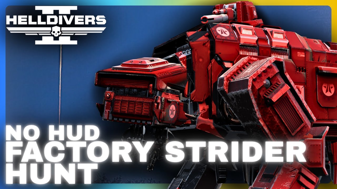 Hunting a Factory Strider in a Dust Storm | No HUD Helldivers 2
