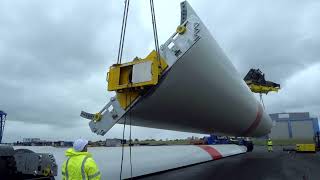 Wind logistics at Port of Esbjerg, world's largest offshore wind base I Blue Water Shipping by Blue Water Shipping 246 views 1 month ago 3 minutes, 49 seconds